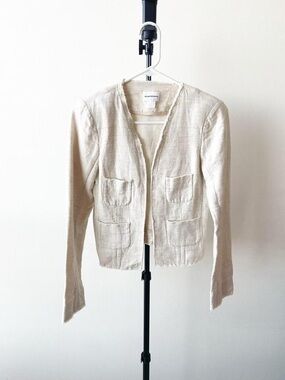 Club Monaco Light Cream Jacket Size 0 (XS)